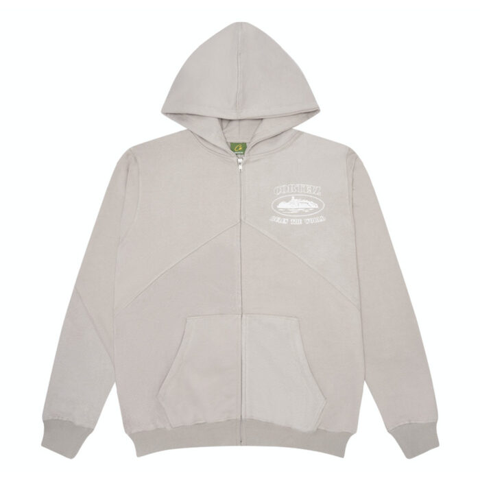 Sweat a Capuche Corteiz Superior V2 Zip-up Grise | WFD-3792985