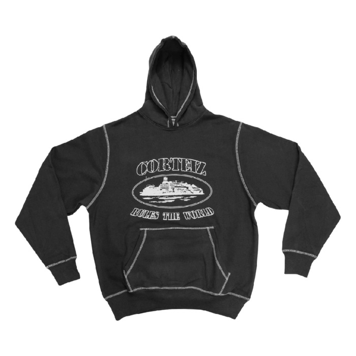 Sweat a Capuche Corteiz Superior Noir | QVW-2677725