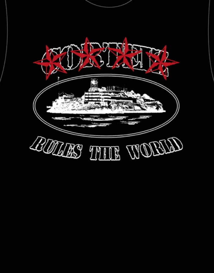 T Shirts Corteiz 4starz Alcatraz Noir | GHO-6316613