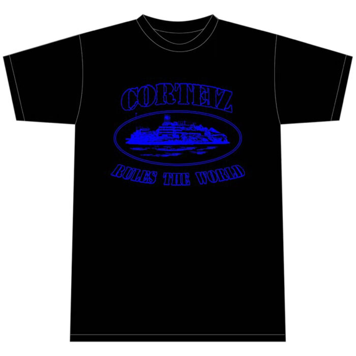 T Shirts Corteiz Alcatraz Noir Bleu | NNN-8684003