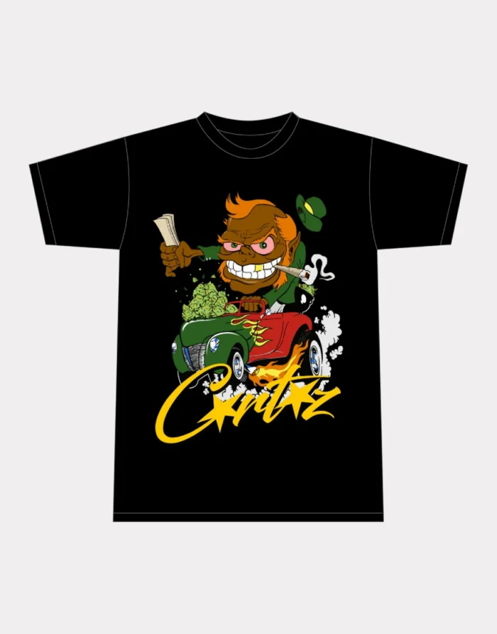 T Shirts Corteiz Leprechaun 420 Noir | CTU-7335970