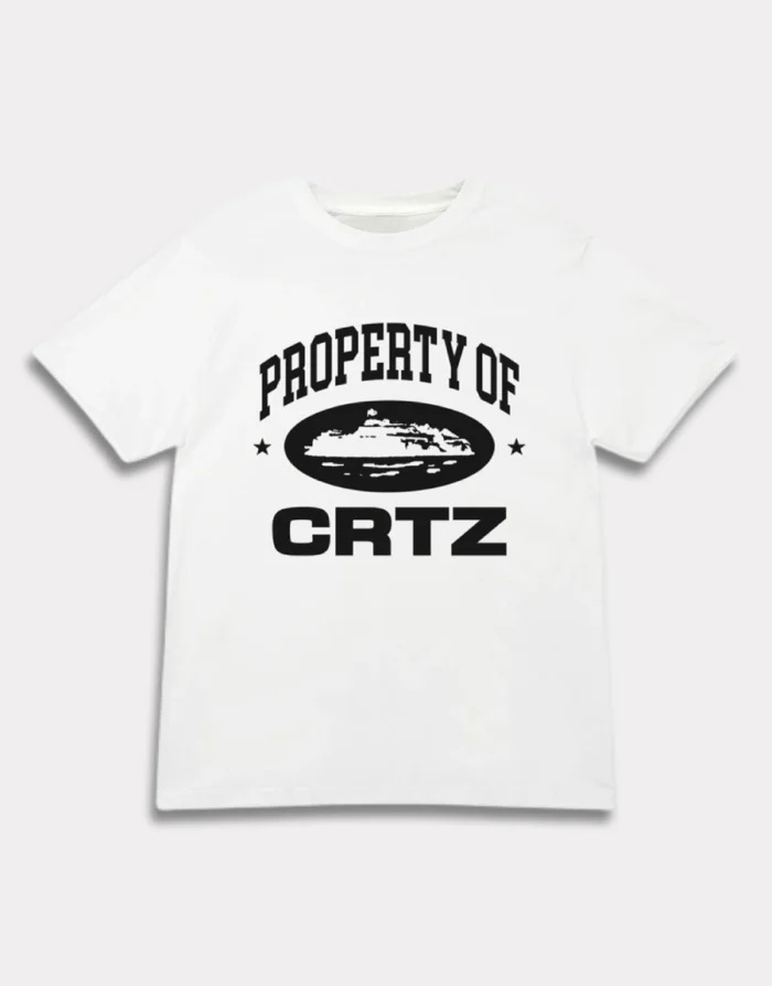 T Shirts Corteiz Og Property Of Crtz Blanche | ZEH-8603691