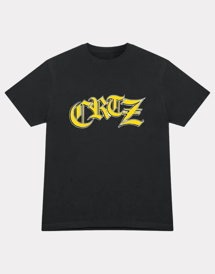 T Shirts Corteiz Old English Noir | ARJ-3864310