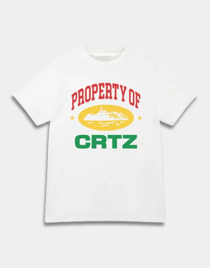 T Shirts Corteiz Property Of Crtz Carni Blanche | HQJ-2310683