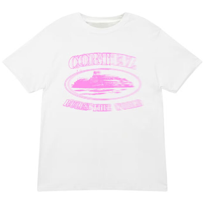 T Shirts Corteiz Pink Blur Alcatraz Rose | CIP-6553236