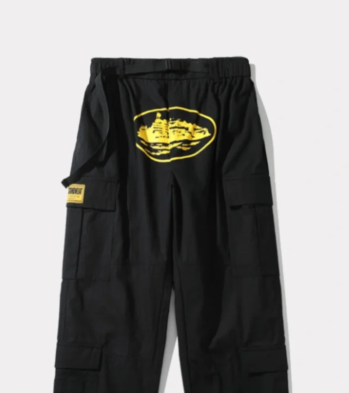 Cargos Corteiz Purp Guerillazs Noir Jaune | FPQ-5937848