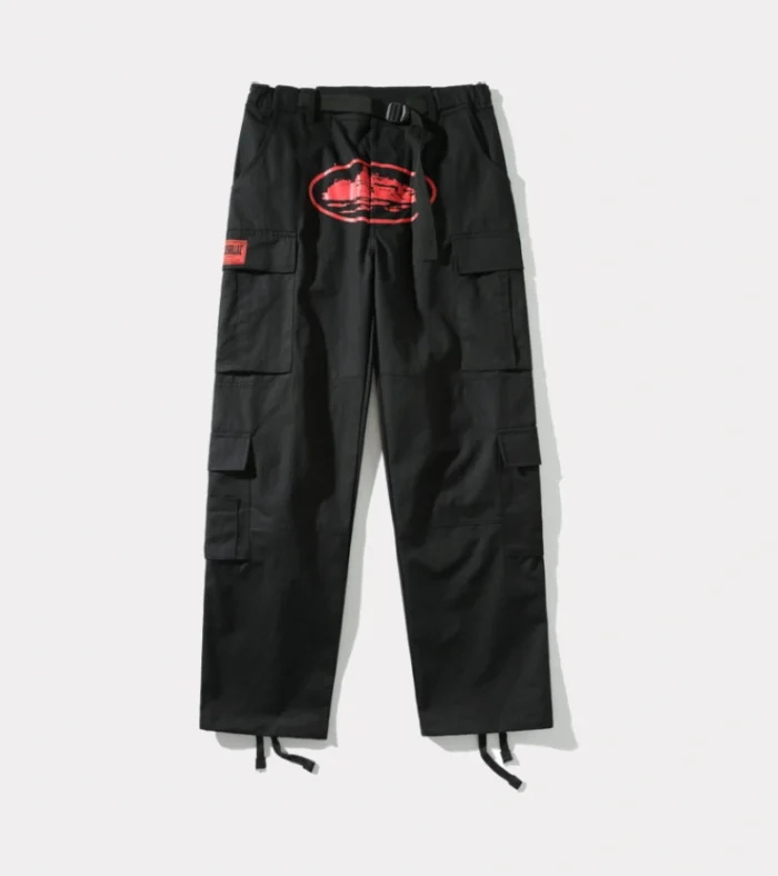 Cargos Corteiz Purp Guerillazs Noir Rouge | HTG-6237533