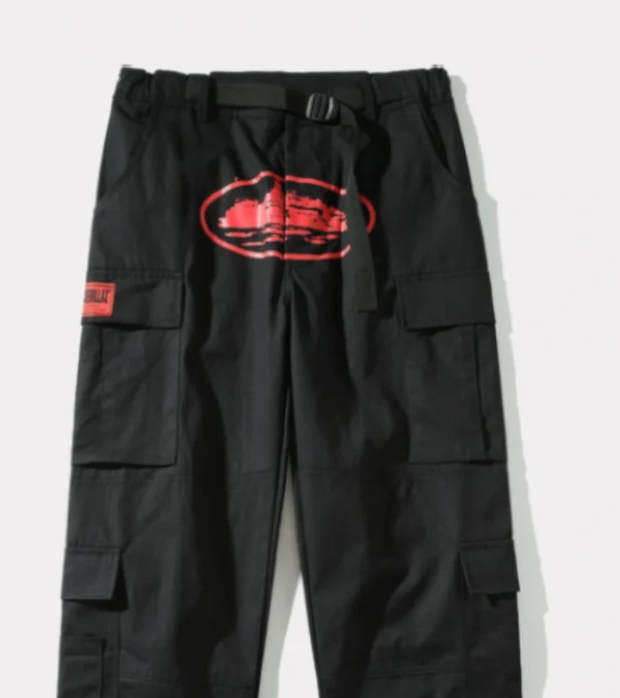 Cargos Corteiz Purp Guerillazs Noir Rouge | HTG-6237533