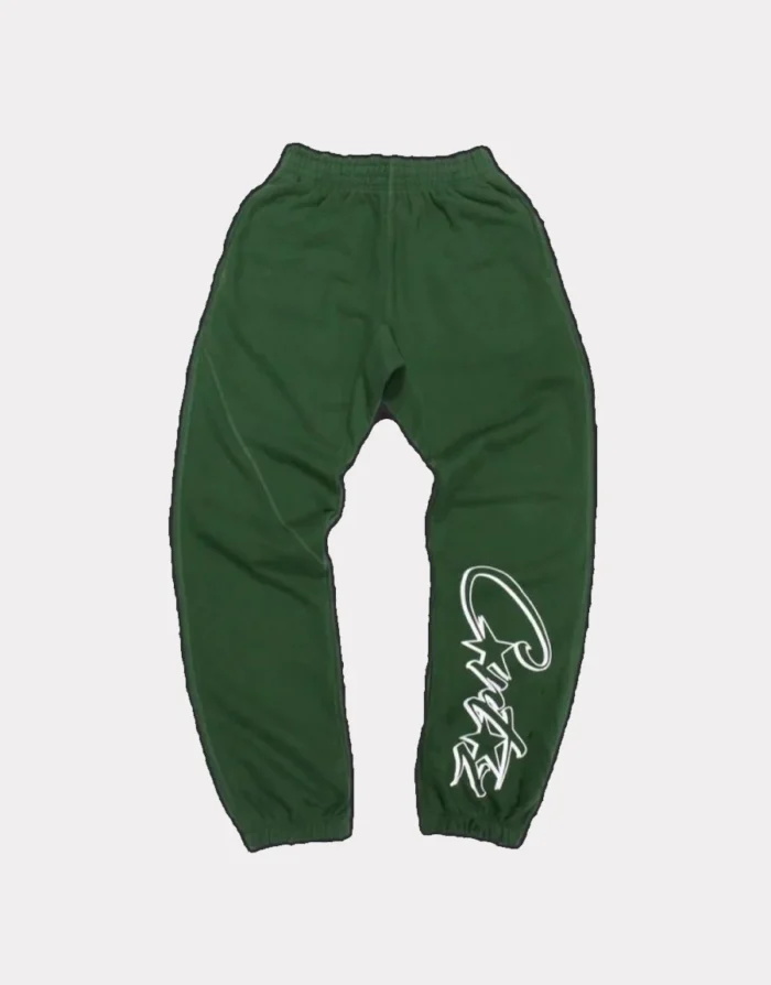 Pantalon Jogger Corteiz Dropout Vert | LIX-3736100