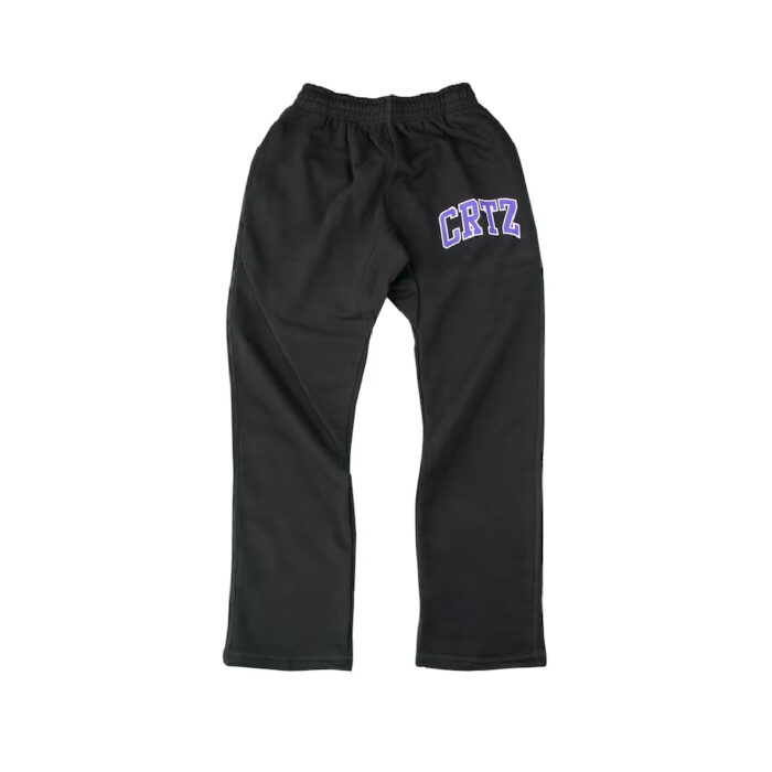 Pantalon Jogger Corteiz Dropout Noir Violette | AXB-0298067