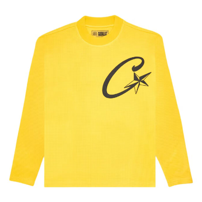 Sweats Corteiz C Starz Waffle L/S Jaune | PDW-9777531