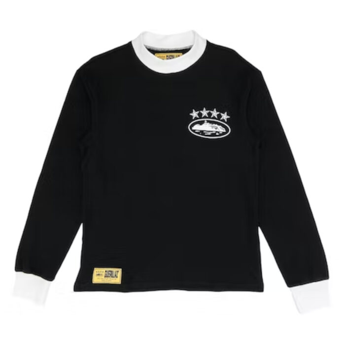 Sweats Corteiz 4starz Alcatraz Waffle Longsleeve Noir | VXL-8003665