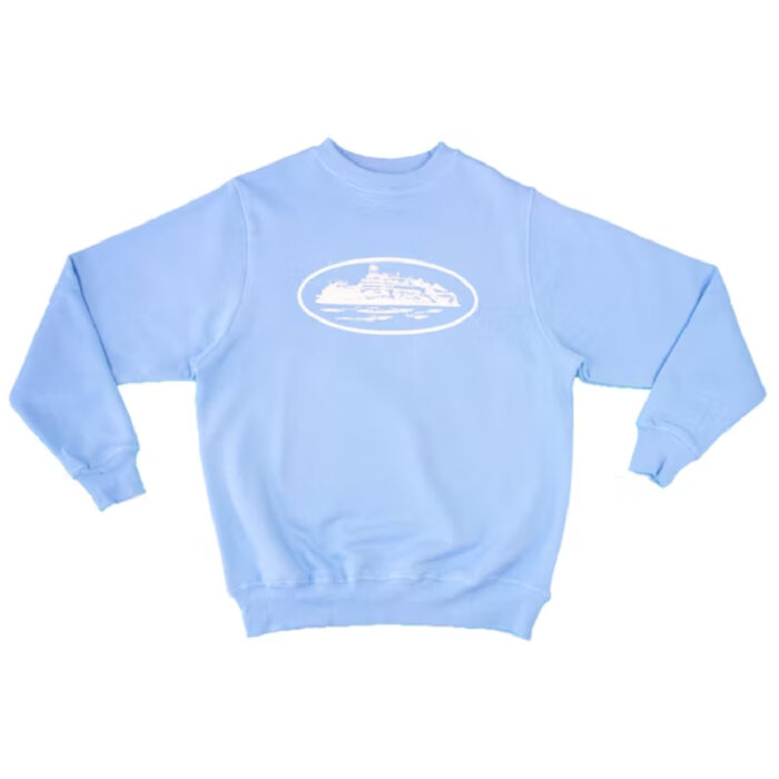 Sweats Corteiz Alcatraz Crewneck Bleu | URJ-6335845