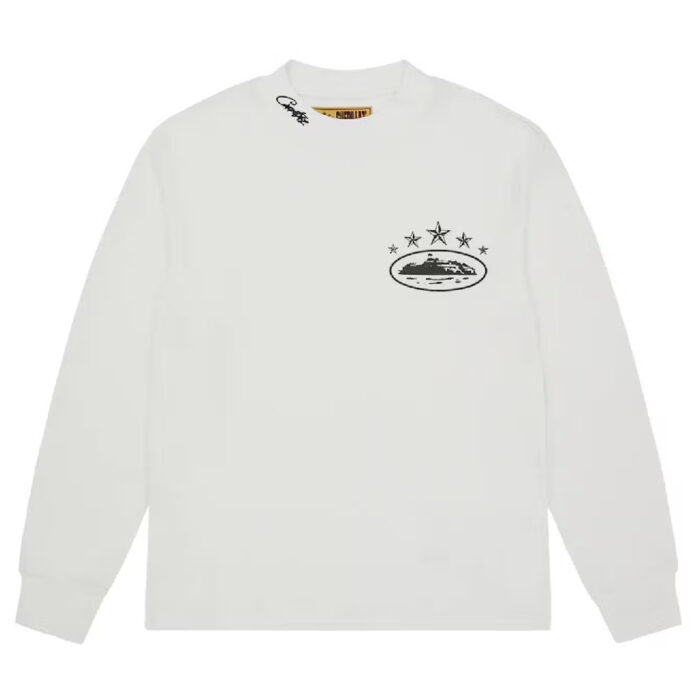 Sweats Corteiz 5 Starz Alcatraz Waffle Longsleeve Blanche | HJY-7489271