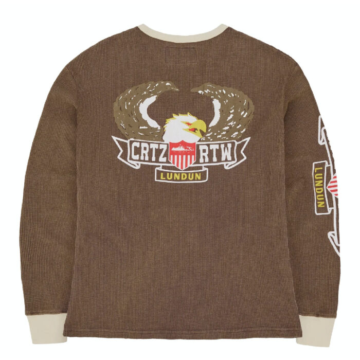 Sweats Corteiz Dipset Waffle Longsleeve Marron | NLG-2982695