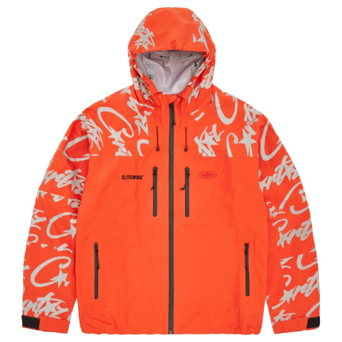 Vestes Corteiz Elitework Waterproof Shell Orange | DMK-2765300