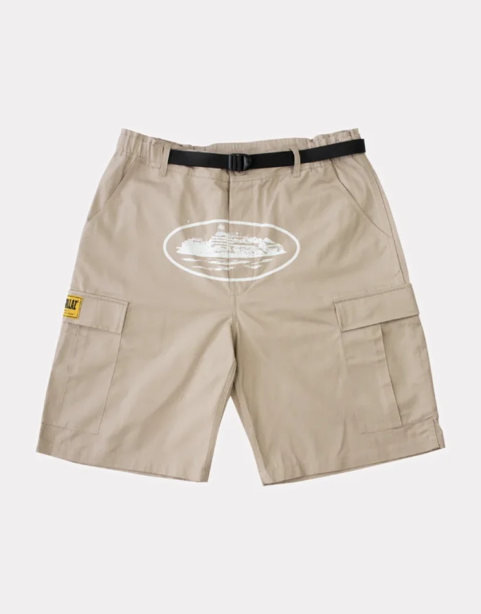 Short Corteiz Alcatraz Beige | IHE-0084962