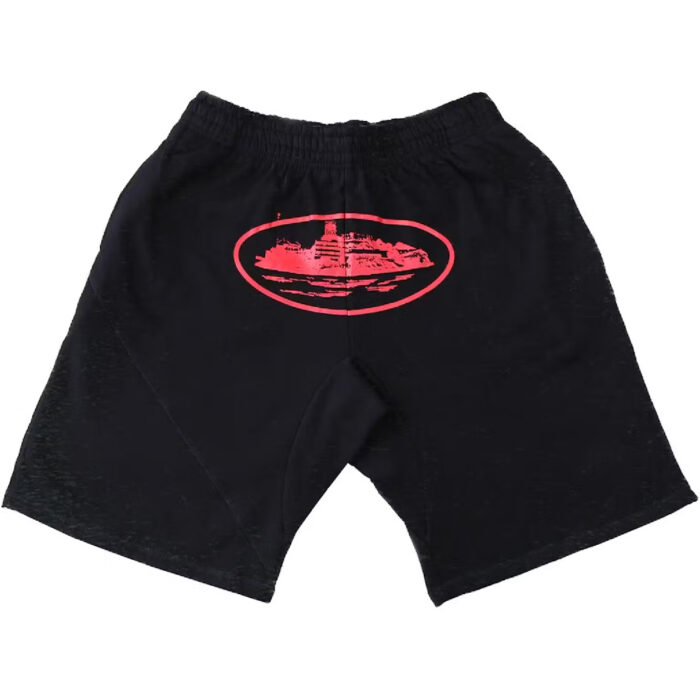 Short Corteiz Alcatraz Noir Rouge | GAH-3142429