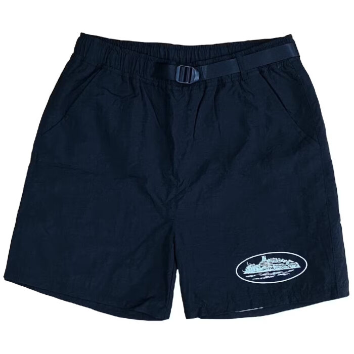 Short Corteiz Nylon Litework Bleu | QZL-2970631