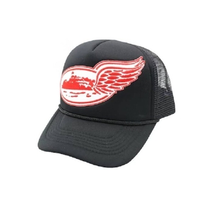 Chapeaux Corteiz Alcatraz Wing Trucker Noir Rouge Blanche | MON-4628685