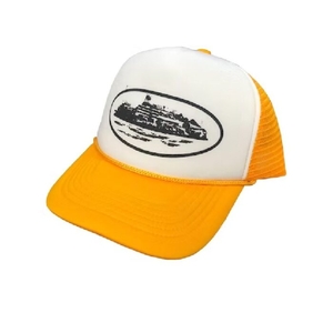 Chapeaux Corteiz Alcatraz Trucker Sunset Blanche Jaune | EFS-6884305