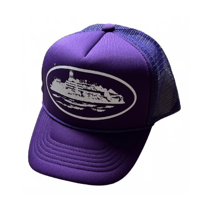 Chapeaux Corteiz Alcatraz Trucker Violette | TYA-4137152